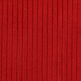 Viscose Stretch Rib Knit Fabric, 370 gsm, 130 cm — Red — texture