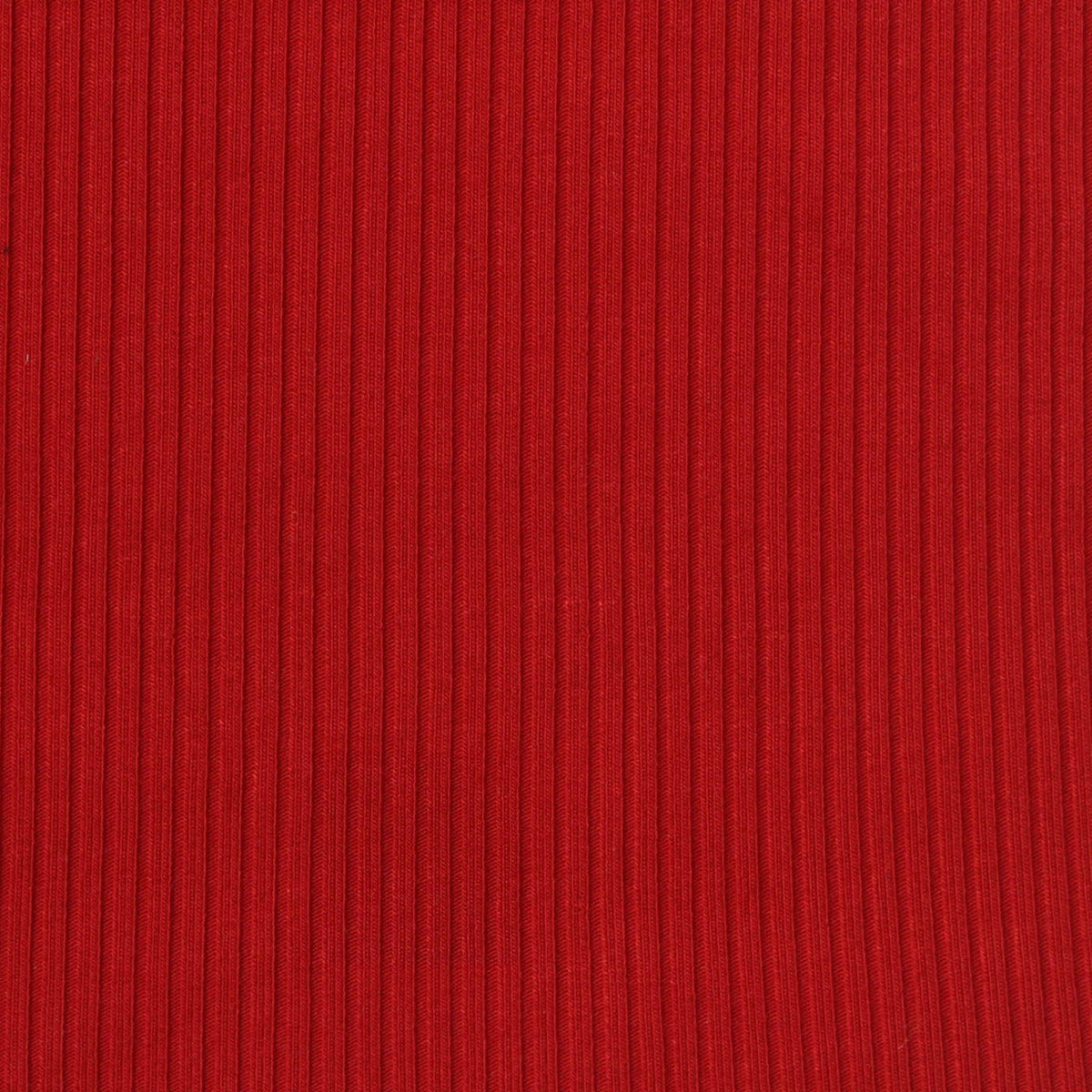 Viscose Stretch Rib Knit Fabric, 370 gsm, 130 cm — Red
