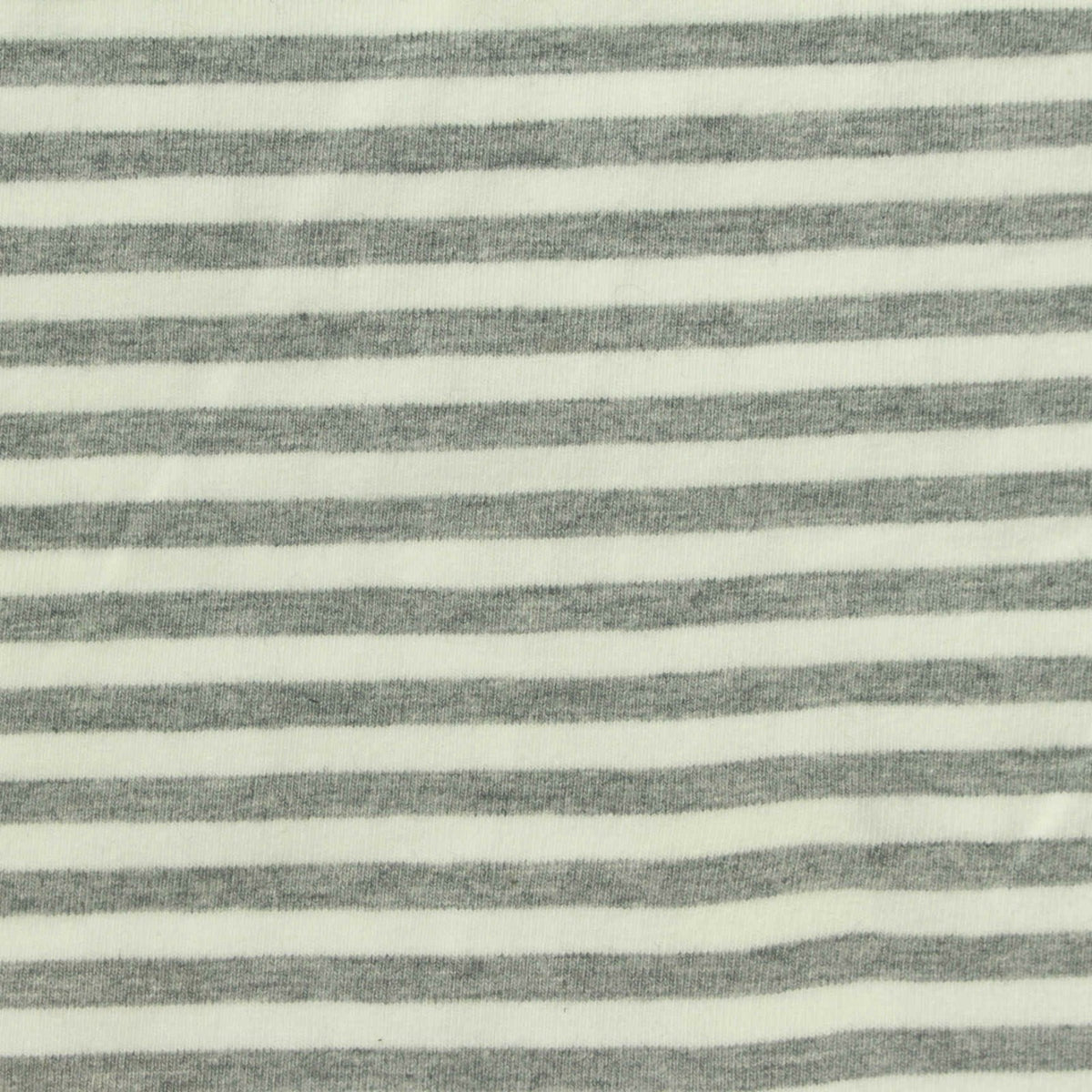 Light Grey Stripes Jersey Knit, Cotton