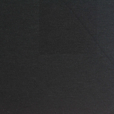 Polyester Viscose Stretch Scuba Knit Fabric, 310 gsm, 162 cm — Black