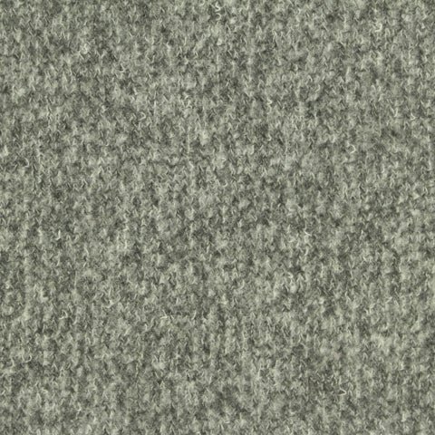 Grey Heathered-Marl Chunky Knit, Poly-Viscose, 250 gsm