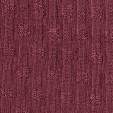 Dark Red Dot Rib Knit, Poly-Viscose — texture