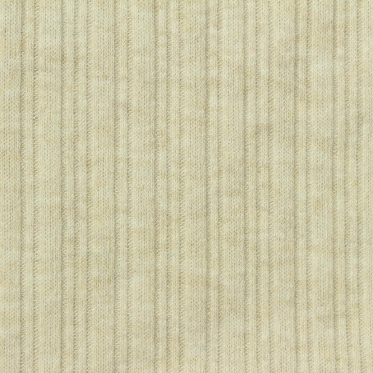 Beige Heather Rib Knit, Poly-Viscose