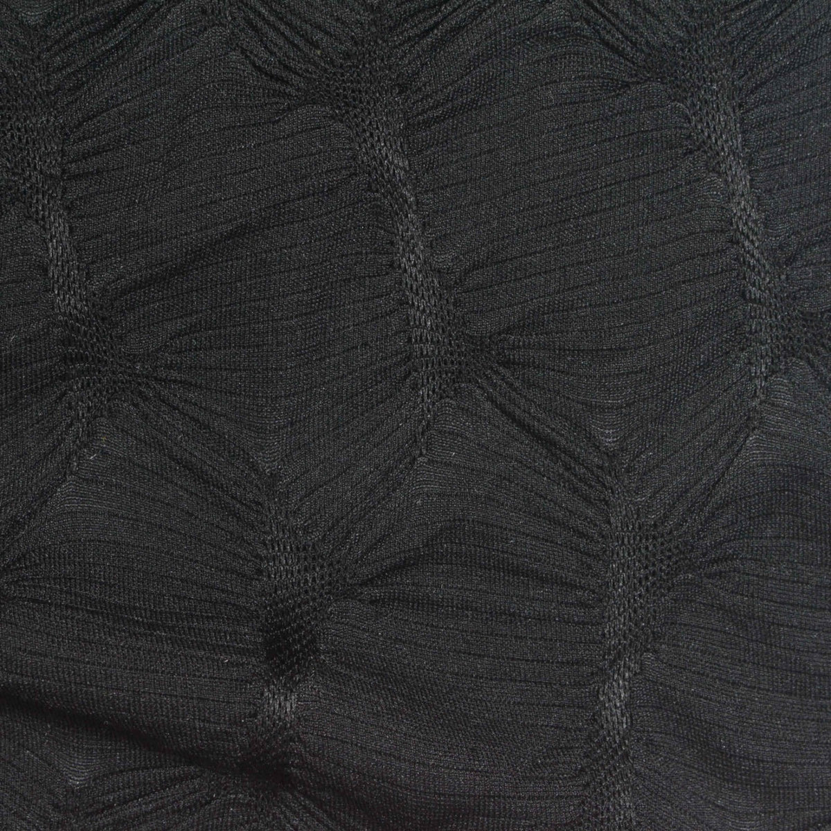 Black Tone-on-Tone Crepe, Polyester