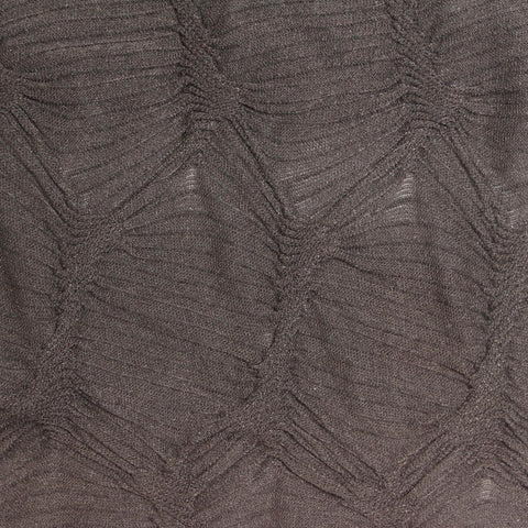 Jacquard Polyester Stretch Crepe Fabric, 190 gsm, 150 cm — Brown