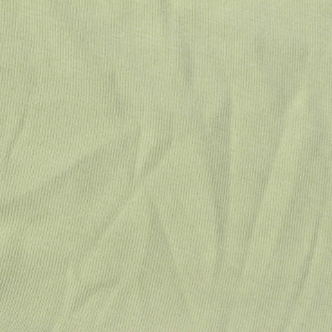 Cotton Stretch Rib Knit Fabric, 195 gsm, 150 cm — Green