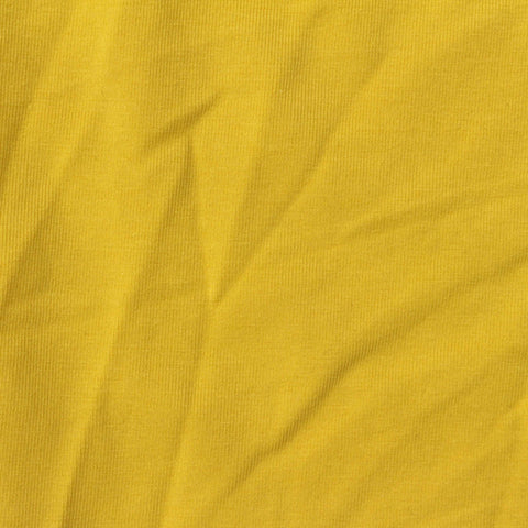 Cotton Stretch Jersey Knit Fabric, 190 gsm, 180 cm — Yellow