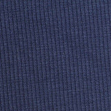 Cotton Polyester Stretch Rib Knit Fabric, 380 gsm, 130 cm — Navy — texture
