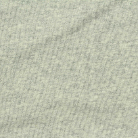 Light Grey Marl Rib Knit, Cotton, 230 gsm