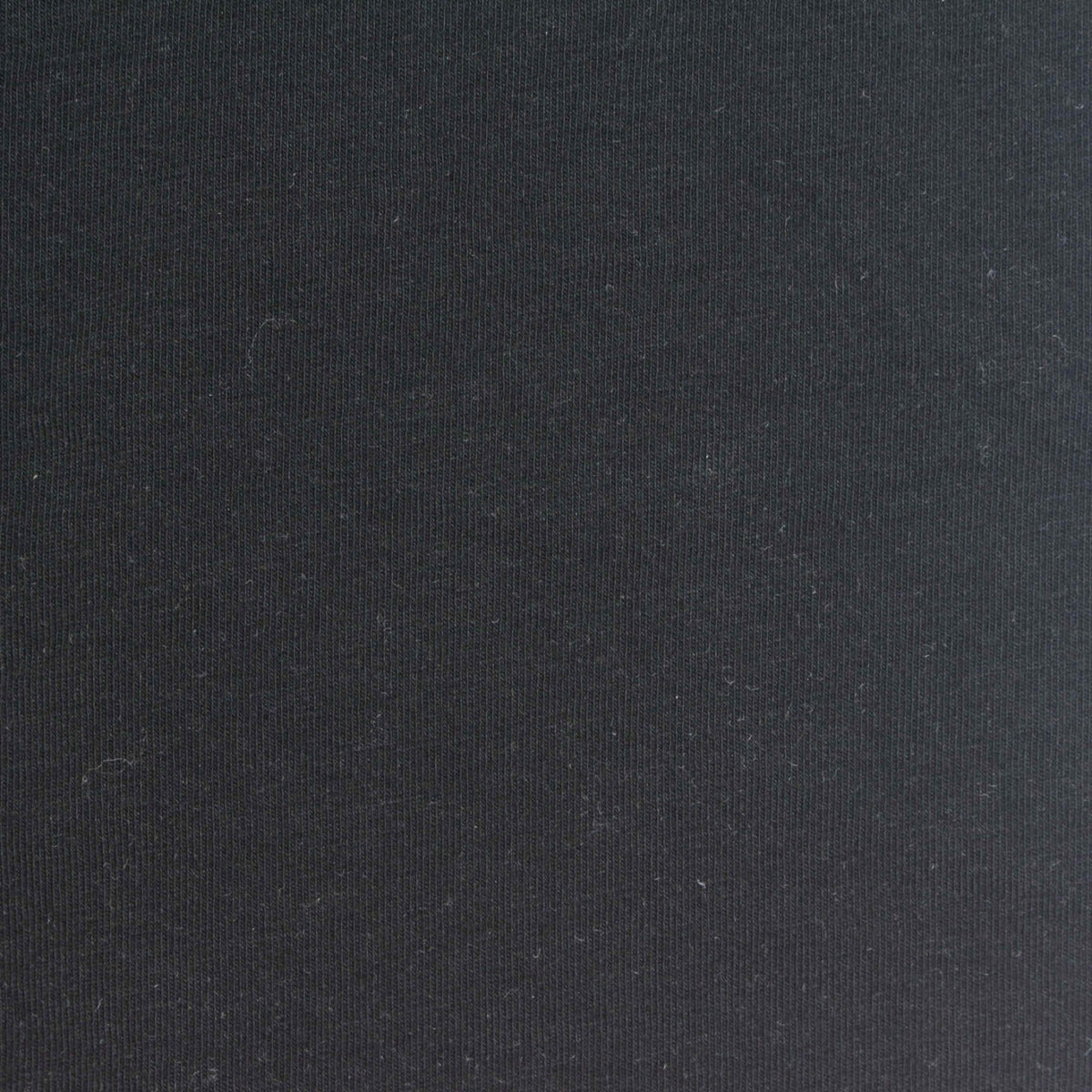 Cotton Stretch Jersey Knit Fabric, 160 gsm, 170 cm — Black