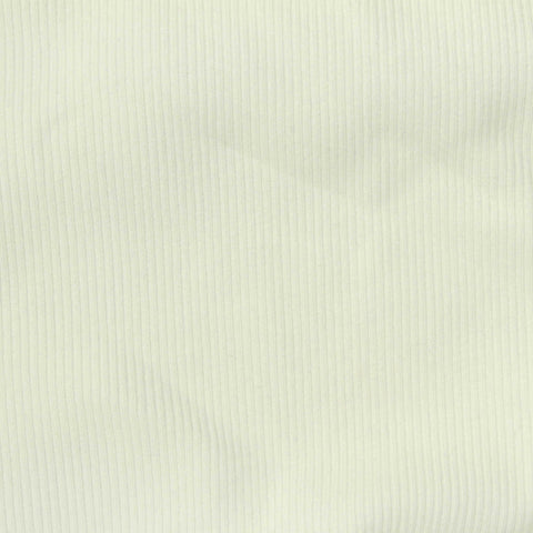 Cotton Stretch Rib Knit Fabric, 240 gsm, 150 cm — Yellow