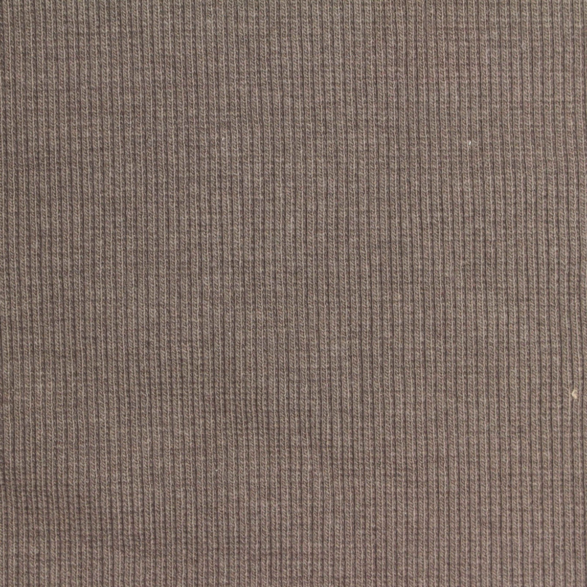 Cotton Polyester Stretch Rib Knit Fabric, 380 gsm, 130 cm — Brown