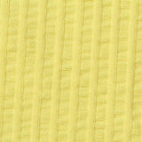 Striped Cotton Stretch Crepe Fabric, 240 gsm, 170 cm — Yellow — texture