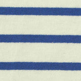 Blue Horizontal-Stripe Jersey Knit, Cotton — texture