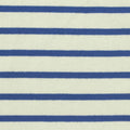 Blue Horizontal-Stripe Jersey Knit, Cotton, 215 gsm