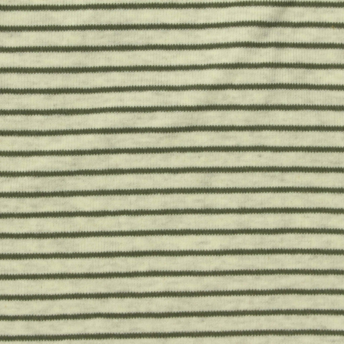 Cream Stripes Rib Knit, Cotton