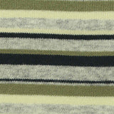 Olive Horizontal-Stripe Rib Knit, Cotton — texture