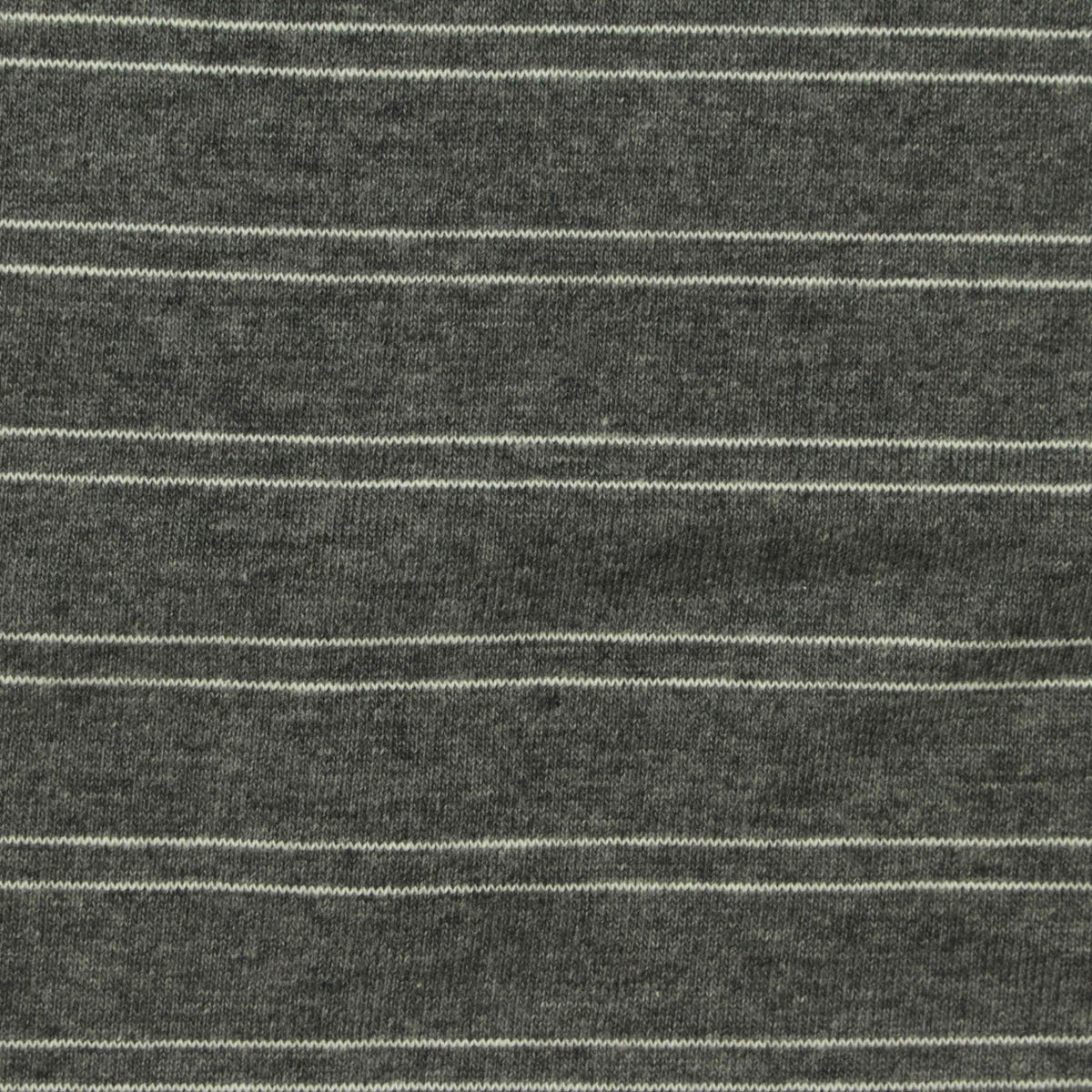 White Horizontal-Stripe Jersey Knit, Cotton, 190 gsm
