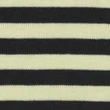 Striped Cotton Stretch Rib Knit Fabric, 240 gsm, 150 cm — Navy — texture
