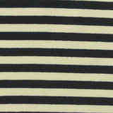 Striped Cotton Stretch Rib Knit Fabric, 240 gsm, 150 cm — Navy