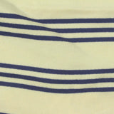 Navy Horizontal-Stripe French Terry, Cotton