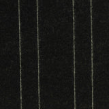 Light Grey Vertical-Stripe Interlock Knit, Viscose-Nylon