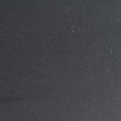 Polyester Stretch Milk Silk Knit Fabric, 190 gsm — Black