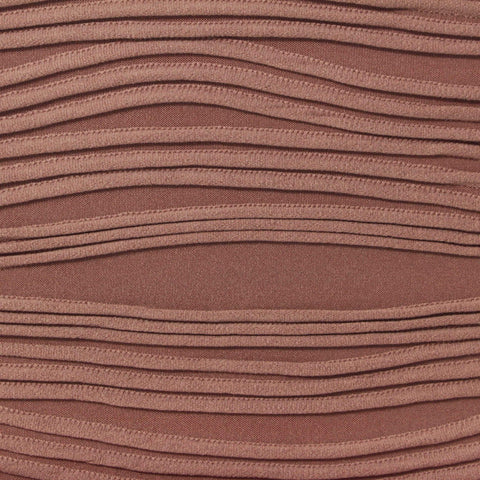 Jacquard Polyester Stretch Jersey Knit Fabric, 305 gsm — Brown