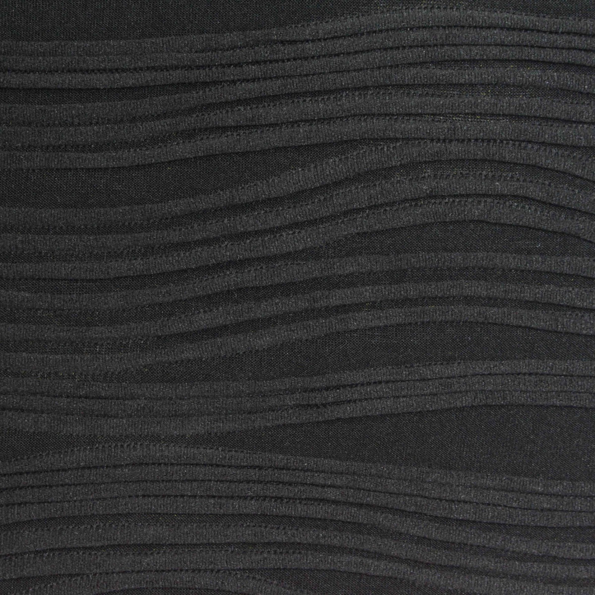 Black Tone-on-Tone Jersey Knit, Polyester, 290 gsm