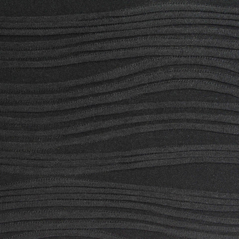 Black Tone-on-Tone Jersey Knit, Polyester, 290 gsm