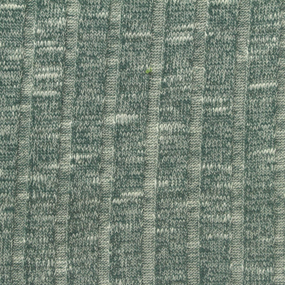 Green Marl Rib Knit, Viscose-Poly, 235 gsm