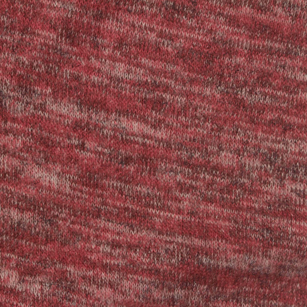 Red Marl Chunky Knit, Poly-Viscose, 205 gsm