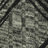 Black Lines Rib Knit, Polyester — texture