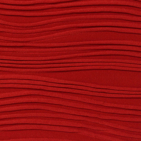Jacquard Polyester Stretch Jersey Knit Fabric, 280 gsm — Red, ref EF-275633