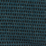 Teal Check Chunky Knit, Viscose-Poly
