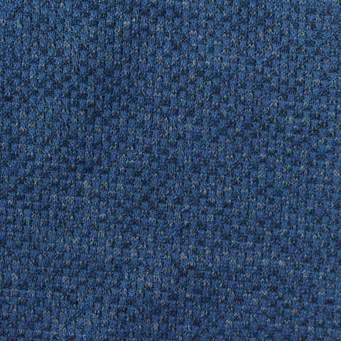Blue Geometric Interlock Knit
