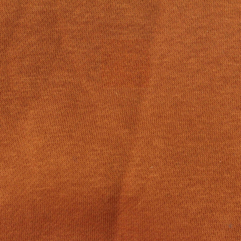 Brushed Cotton Polyester French Terry Fabric, 310 gsm — Orange