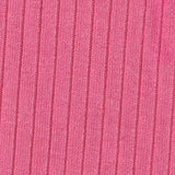 Polyester Viscose Stretch Rib Knit Fabric, 255 gsm — Pink — texture