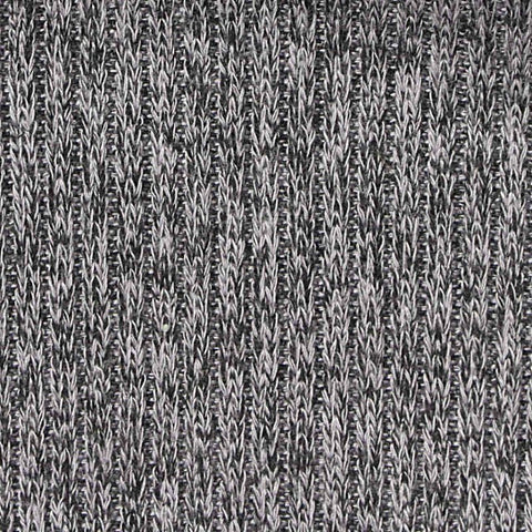 Light Grey Marl Rib Knit, Viscose-Poly, 215 gsm