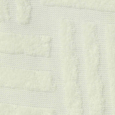 Cream Geometric Jacquard, Polyester, 335 gsm