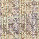 Cream Plaid Bouclé, Cotton-Poly — texture
