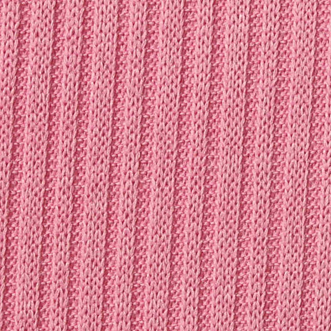 Brushed Polyester Stretch Rib Knit Fabric, 270 gsm — Pink