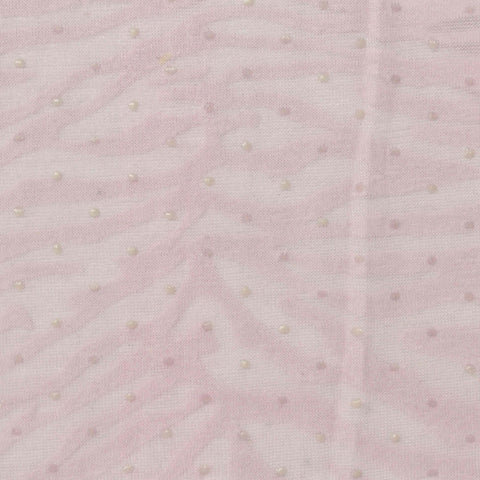 White Dots Jersey Knit, Cotton-Poly