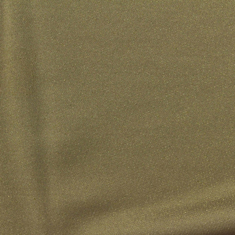 Polyester Metallic Stretch French Terry Fabric, 155 gsm — Khaki