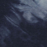 Dark Blue Tie-Dye Jersey Knit, Cotton — texture