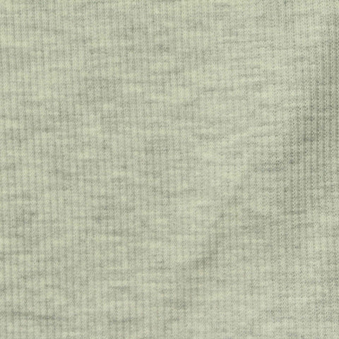 Light Grey Marl Rib Knit, Poly-Viscose, 230 gsm