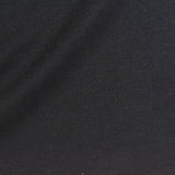 Polyester Viscose Stretch French Terry Fabric, 240 gsm, 165 cm — Black