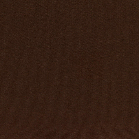 Polyester Viscose Stretch French Terry Fabric, 237 gsm, 170 cm — Brown