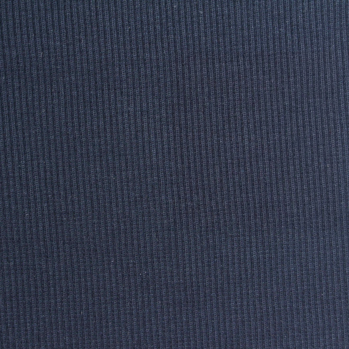 Cotton Stretch Rib Knit Fabric, 460 gsm, 134 cm — Navy