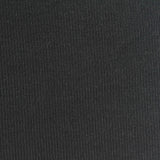 Polyester Stretch Rib Knit Fabric, 320 gsm, 124 cm — Black